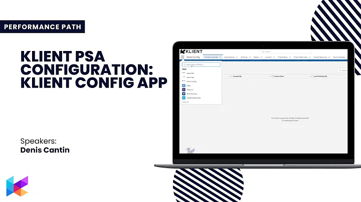 Introduction to Klient PSA Configuration : The Config App