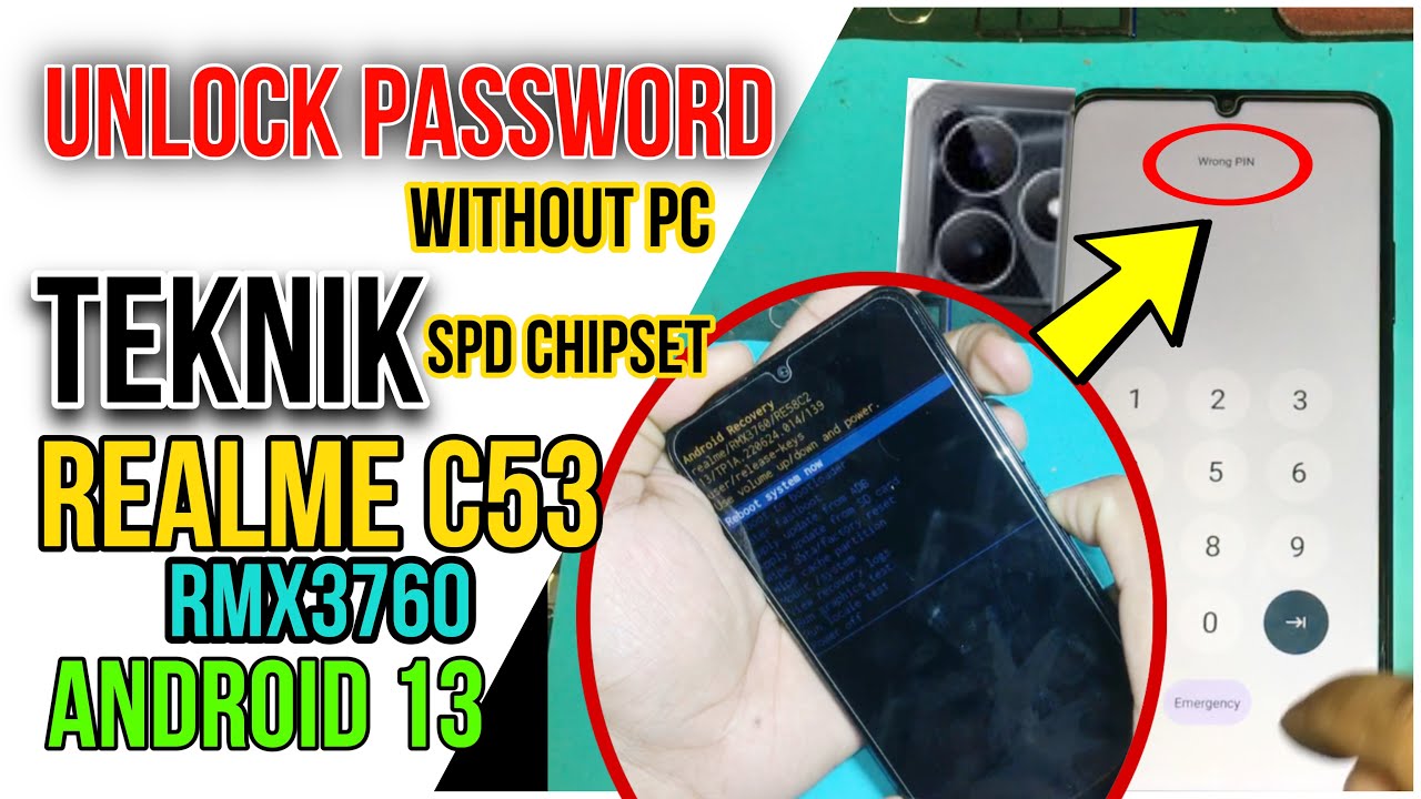 Realme C53 RMX3760 Hard Reset | Password Remove | SPDChipset Technique