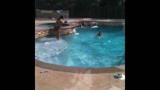 Pool during the Earthquake