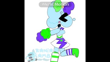 Poppy cheer green purple idea:@Musashi_ace #alightmotion #dandysworld #dandyedit #memes #roblox