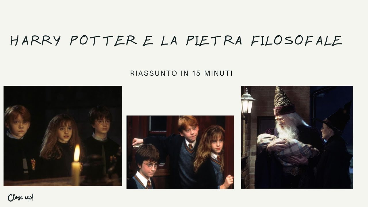 Riassunto di HARRY POTTER E LA PIETRA FILOSOFALE in 15 minuti - YouTube