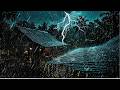 Heavy Rain Sounds on Cabin in Forest 🌲 Sleep in 3 Minutes
