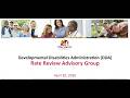 MDH DDA Rate Review Advisory Group 04 20 2026 