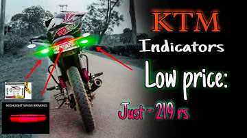 ktm style indicator in apache RTR 160 || tvs apache mein Hazard flasher & brake tail light install..