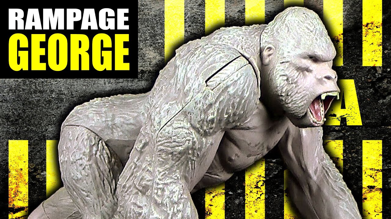 Rampage The Movie - George !!! Big City Brawl !!! White Monster Gorilla ...