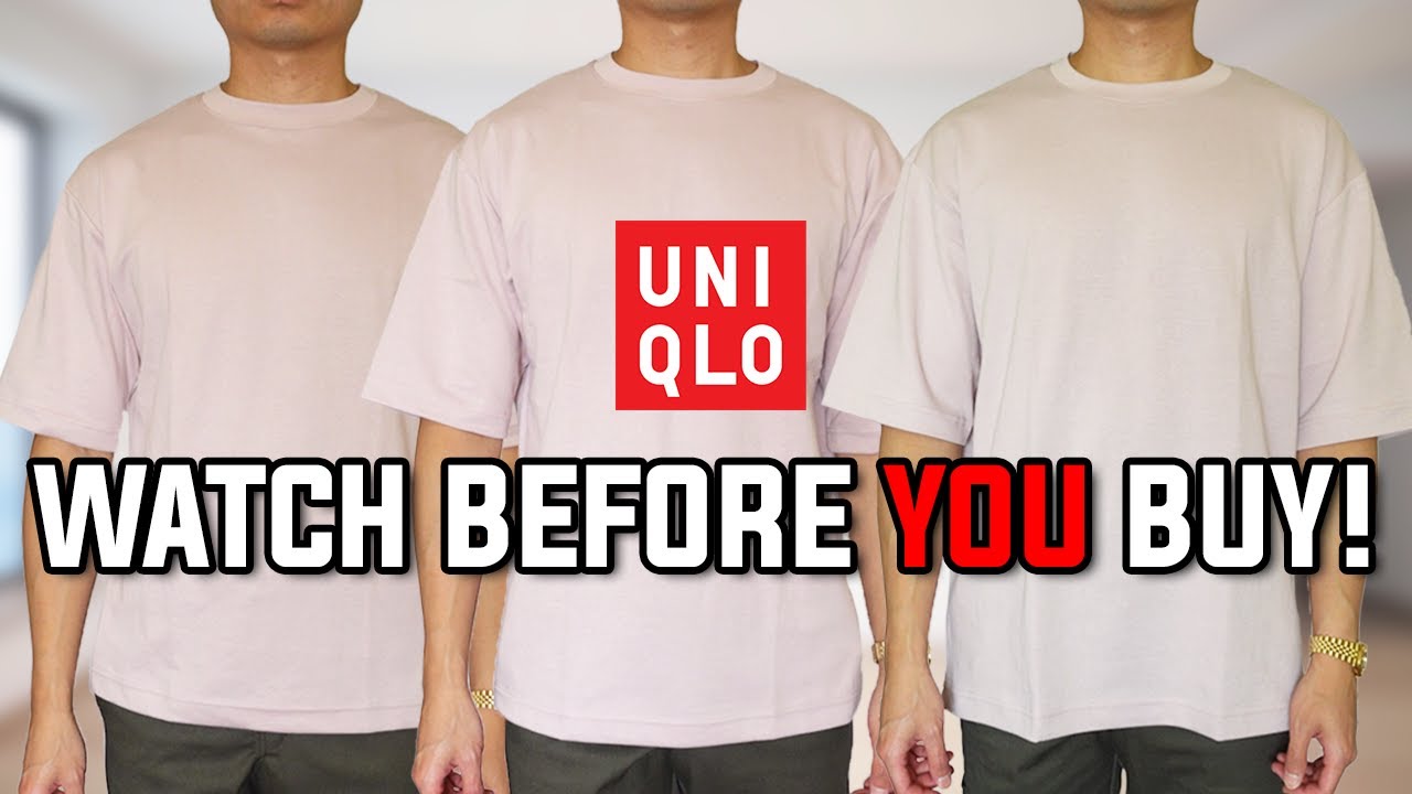 Uniqlo Airism Oversize TeeSizing  Fit  YouTube