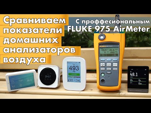 Сравнение 4х популярных анализаторов воздуха с профессиональным Fluke 975 за 160 тыс руб- Кто врет?