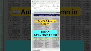 AutoFit Trick Adjust Column Width in One Click! #AutoFitColumn #AutoFitRow #ExcelTips #ExcelShortcut