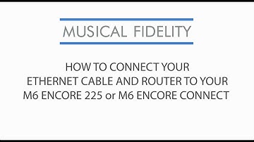 Connecting a Network Cable to the M6 Encore Connect & Encore 225