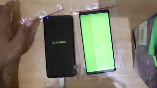 UNBOXING UNIT LAKU6 SAMSUNG NOTE 9 & SAMSUNG S9 PLUS GREENSCREEN BLANK HIJAU MINUS LCD BO 326990