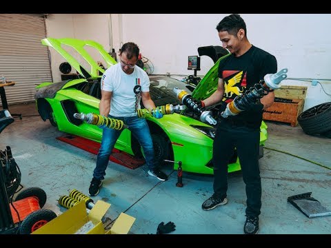 SAVING $15K in 5 HOURS *AVENTADOR SUSPENSION DIY*