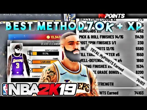 Nba2k19 How To Rep Up Fast With A Glass Cleaner 74k Xp Youtube