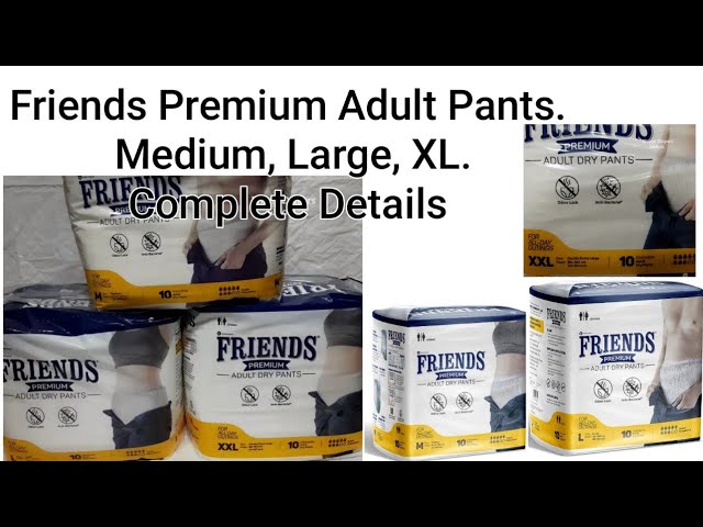 Friends Premium Disposable Pull-Up Unisex Incontinence Pants Medium 40 Pack  | eBay