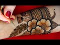 Beautiful stylish floral mehndi designs latest new front hand henna karva chauth mehendi mehandi