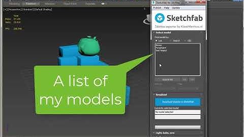 Sketchfab exporter tutorial, re-upload scenes