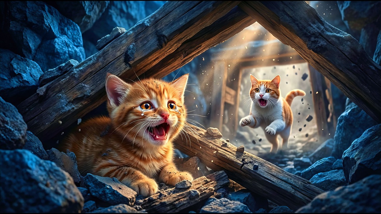 Ginger Kitten Sacrifice Himself...To Rescue Mama Cat From Collapse😿 ❤️‍🩹 | Emotional Sad Story