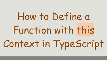 How to Define a Function with this Context in TypeScript