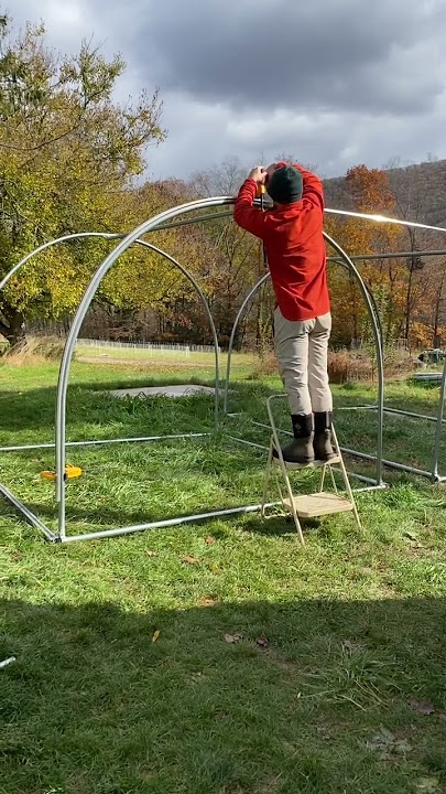 Hoophouse-Greenhouse-DIY-design-wiggle-wire-channel-lock-install - Mr Crazy  Kicks