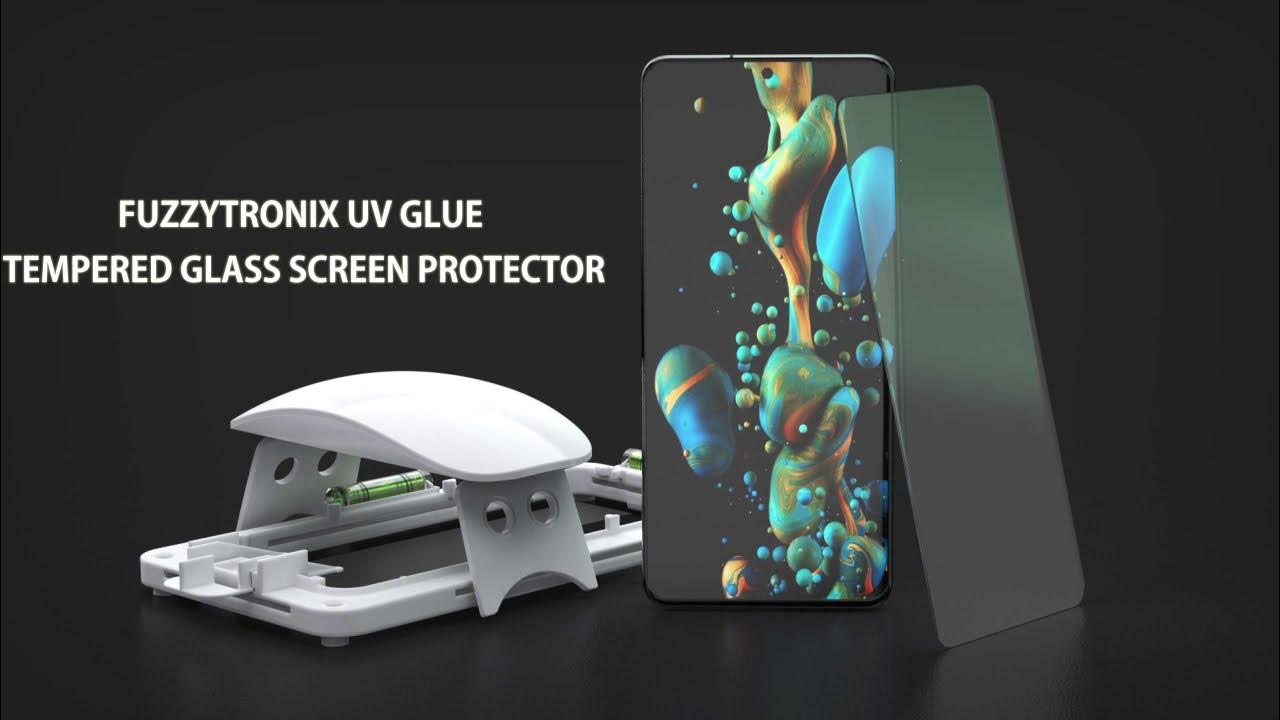 Fuzzytronix UV Glue Screen Protector Curved Tempered Glass