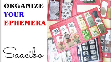 Junk Journal Folio With Clear Pockets - Organize Your Ephemera