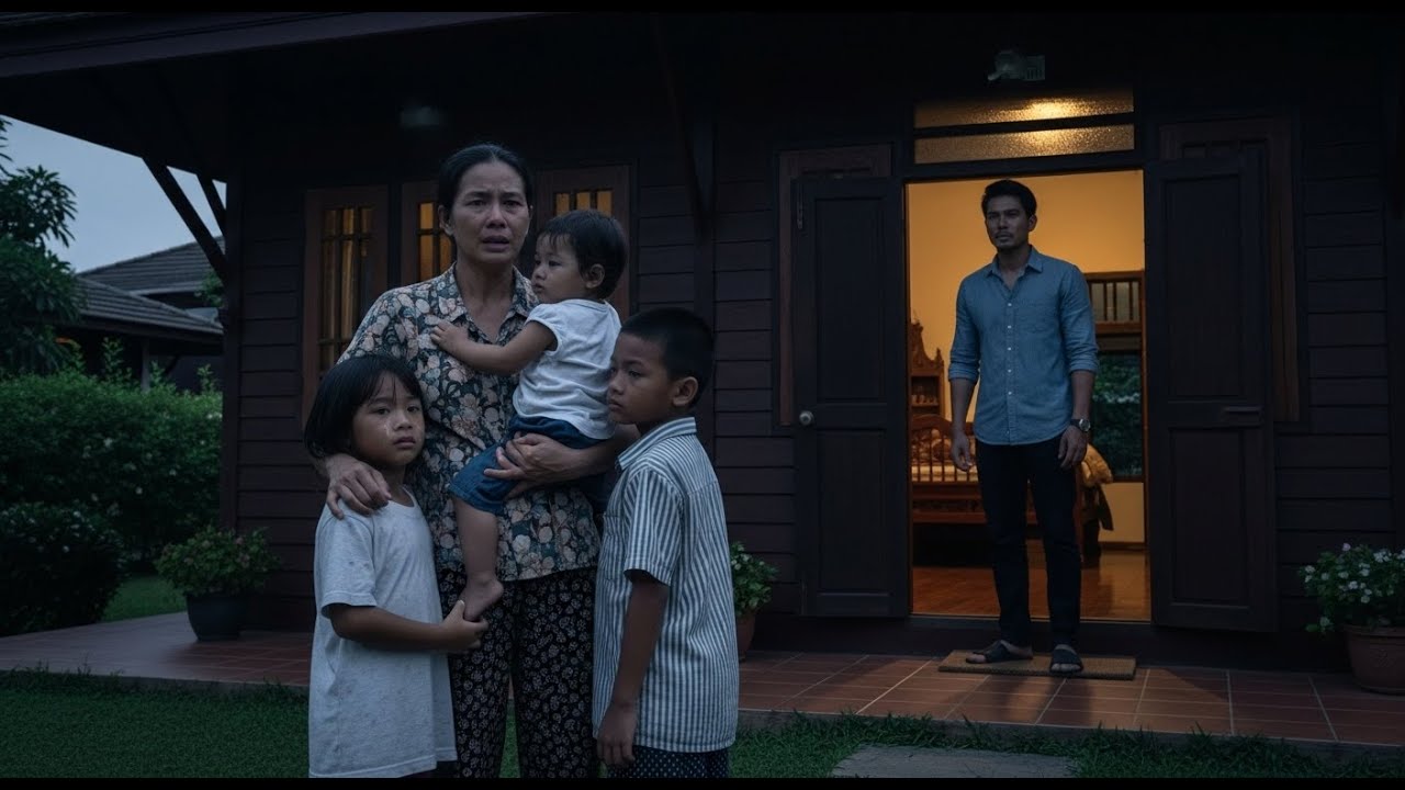 “สามีไล่ภรรยาและลูกสามคนออกจากบ้านเพราะไม่เหมือนเขา 10 ปีต่อมาความจริงที่น่าตกตะลึงถูกเปิดเผย”