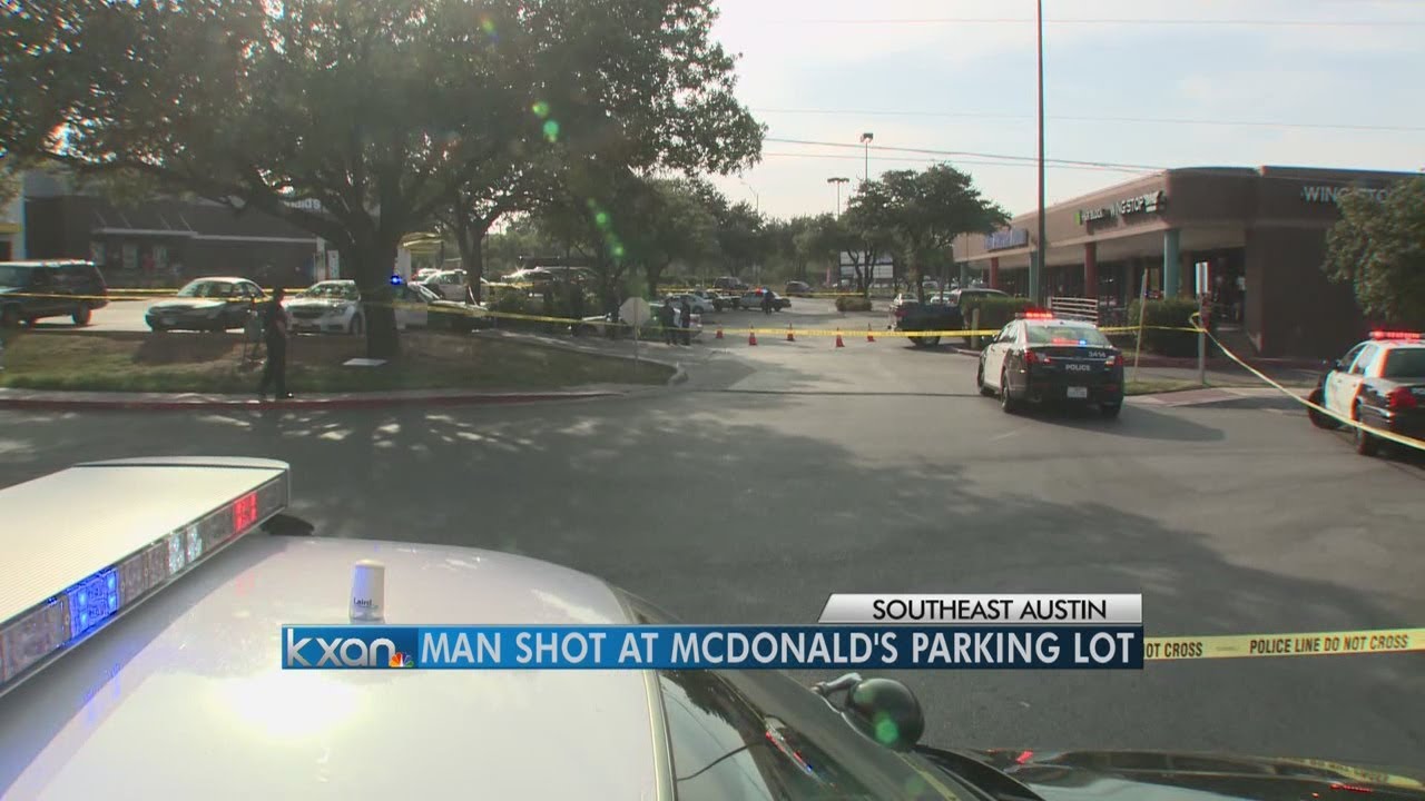 Man shot in McDonald's parking lot - YouTube