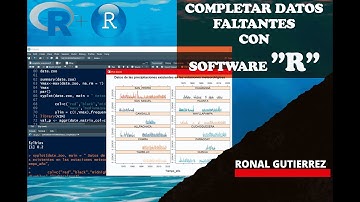 Como completar datos faltantes de precipitación (en series temporales)   |EXCEL | R STUDIO