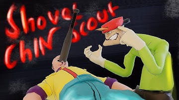 Shovel Chin Kevin/Scout ( 3D cartoon x TF2 )