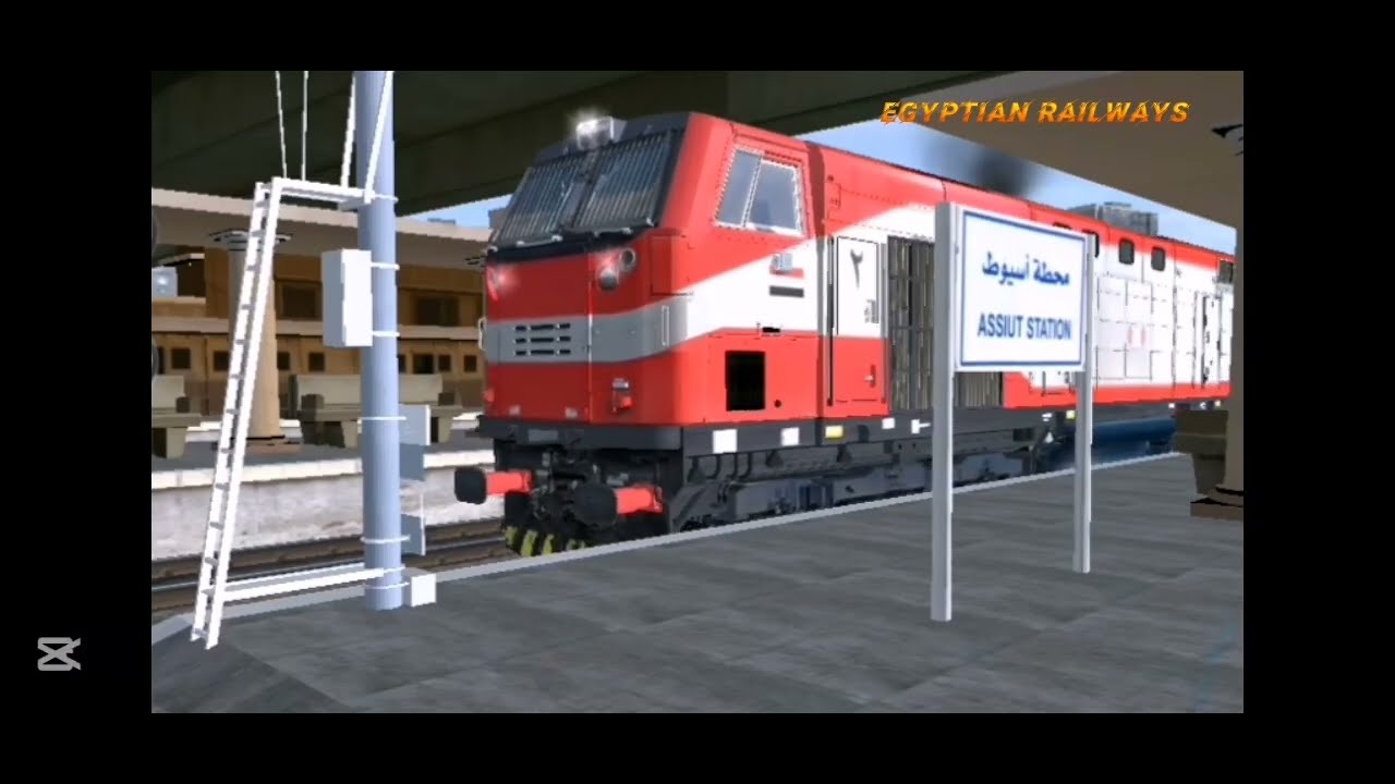 خروج قطار 3008 مكيف روسي من محطة أسيوط بالوابتك الأمريكي 