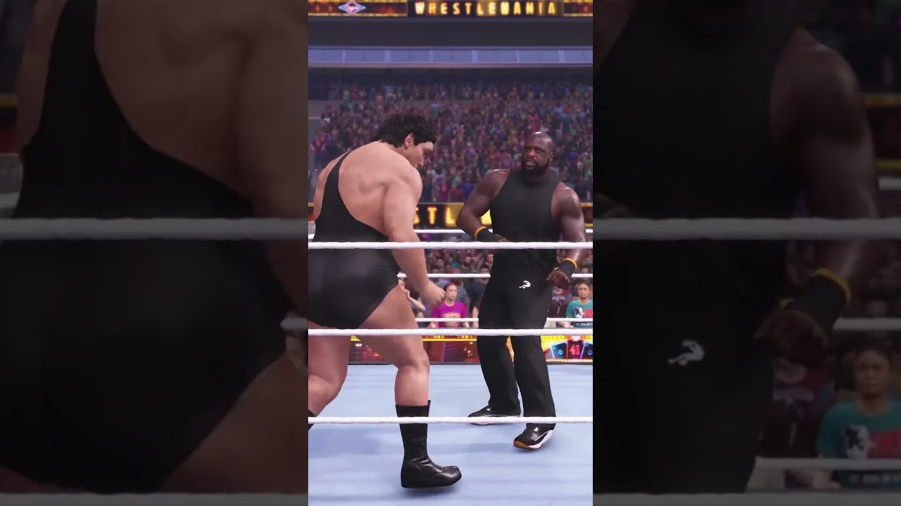 Shaq POWERBOMBS Andre The Giant!! 