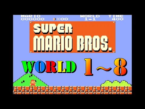 【SUPER MARIO BROS.】Full Game Walkthrough【GBA版スーパーマリオブラザーズ（実況なし/ワープなし/クリアまで）】