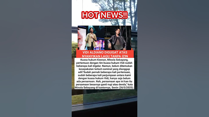 Vidi Aldiano digugat karena nyanyi tanpa Izin #vidialdiano #artist #hakcipta