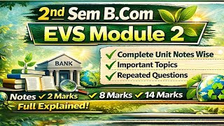 #EVSModule2 Full Notes & Revision π₯ | #2ndsembcom Live Class imp #EVS #ExamPreparation #Notes