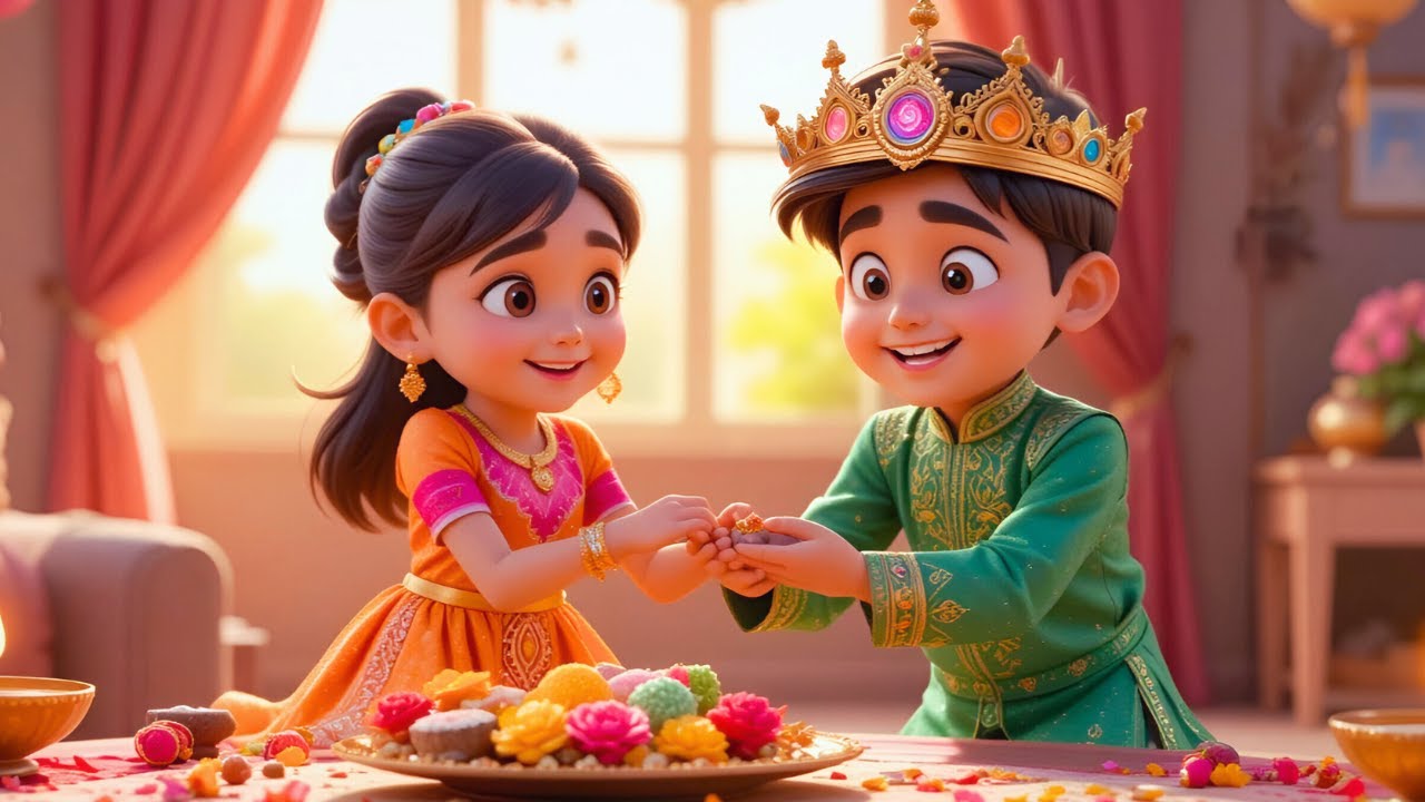Raksha Bandhan 2025 Song | Cute Kids Rakhi Special | Hindi Poem for Children
