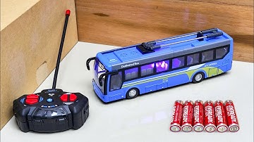 RC City Bus 1:32 – Realistic Remote Control Unboxing & Test Drive ASMR