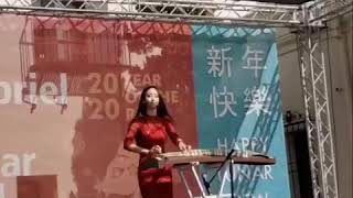 Annie Zhou Plays at 2020 San Gabriel City Chinese New Year Celebration Guzheng 古筝