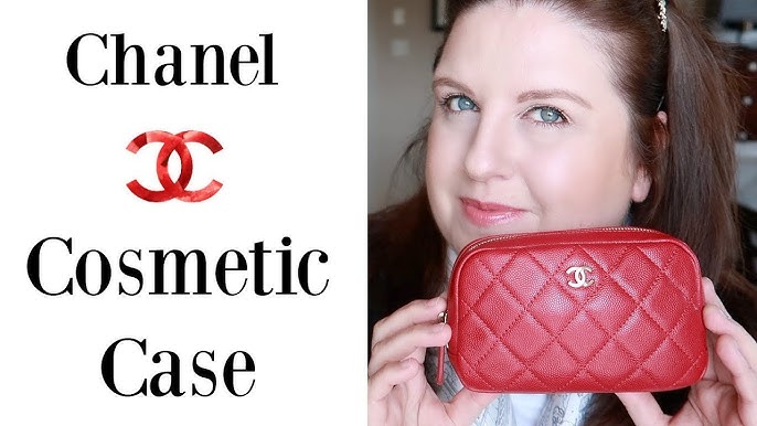 Chanel Vintage Lipstick Red Caviar Leather Cosmetic And Toiletry