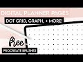 How to Make Digital Planner Pages (Dot Grid, Graph, Hexagon, and Lined)