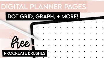 How to Make Digital Planner Pages (Dot Grid, Graph, Hexagon, and Lined)