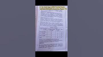 #bsc ll #partial 2080 applied#statistics #tu #question #paper #shotrs