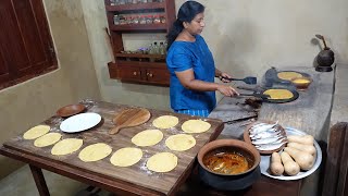 Butternut squash Paratha with Indian Mackerel Fish Masala Curry ❤️ Village Dinner Recipe