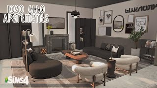 1020 Alto Apartments // The Sims 4 CC Speed Build