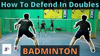 How To Defend Smash In Doubles |Badminton Doubles Defense Technique