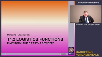 Topic 14.2 Logistics functions - Inventory, third party providers