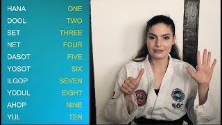 How to Count in Korean during a Taekwon-do class🥋🇰🇷
