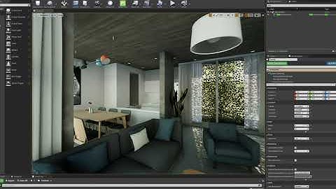Realtime walkthrough Unreal Engine 4 dynamic light study