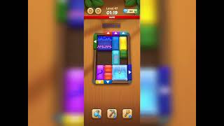 Gems Away block puzzle level 47 gameplay walkthrough solution 