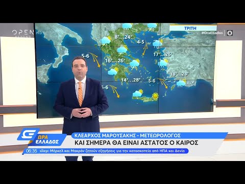 Καιρός 1/6/2021: Και σήμερα θα είναι άστατος ο καιρός | Ώρα Ελλάδος | OPEN TV