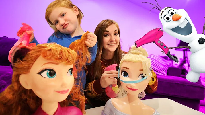 FROZEN 2 PRINCESS MAKEOVER!! Adley and Mom become ...