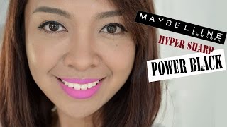 Quick Tutorial: feat. Maybelline HyperSharp Power Black Eyeliner / Review | Gen-zelTV